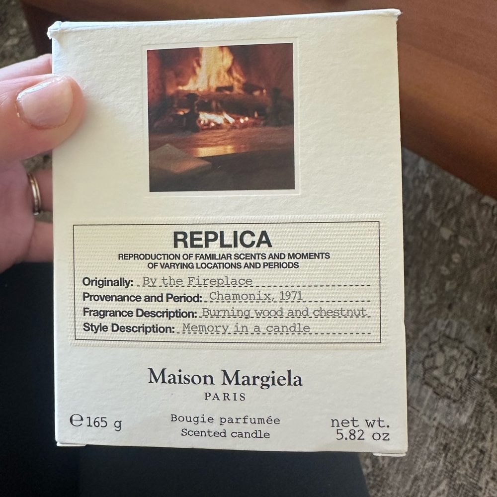 Replica by the Fireplace full size candle 5.8 oz